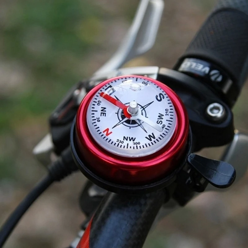 Clipon Compass For Bikes Handlebar Compass Bell For Bicycle