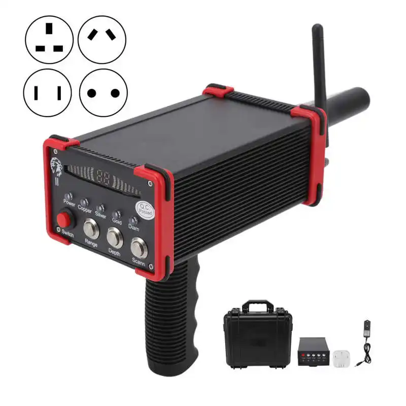 metal detectors 1000 Meters Range Metal Locator Underground 15m Depth Red Metal Detection Finder for Treasures