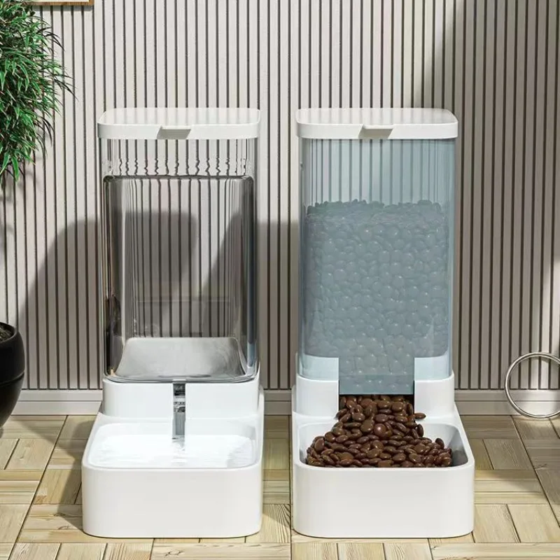 

Cat Automatic Feeder Kitten Automatic Water Dispenser Transparent Dog Food Storage Dispenser Container Cat Accessories
