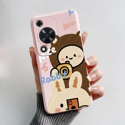 Astronaut-Themed Shockproof Silicone Phone Case - Soft Protective Back Cover for Huawei Nova Y72 (Pink-L01)