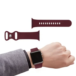 Silicone Bracelet Band for Smartwatch - Versatile and Stylish Strap Replacement (Wine Red)
