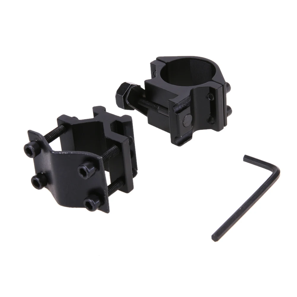 Flashlight Mount Clamp Metal Clamp LED Torch Holder Universal Aluminum Alloy Adjustable for Outdoor Camp Hiking