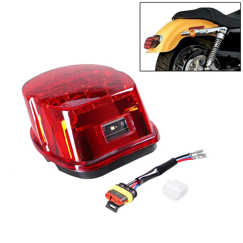 

LED Brake Tail Light For Motorcycle Sportster XL 883 1200 Dyna Electra Glide