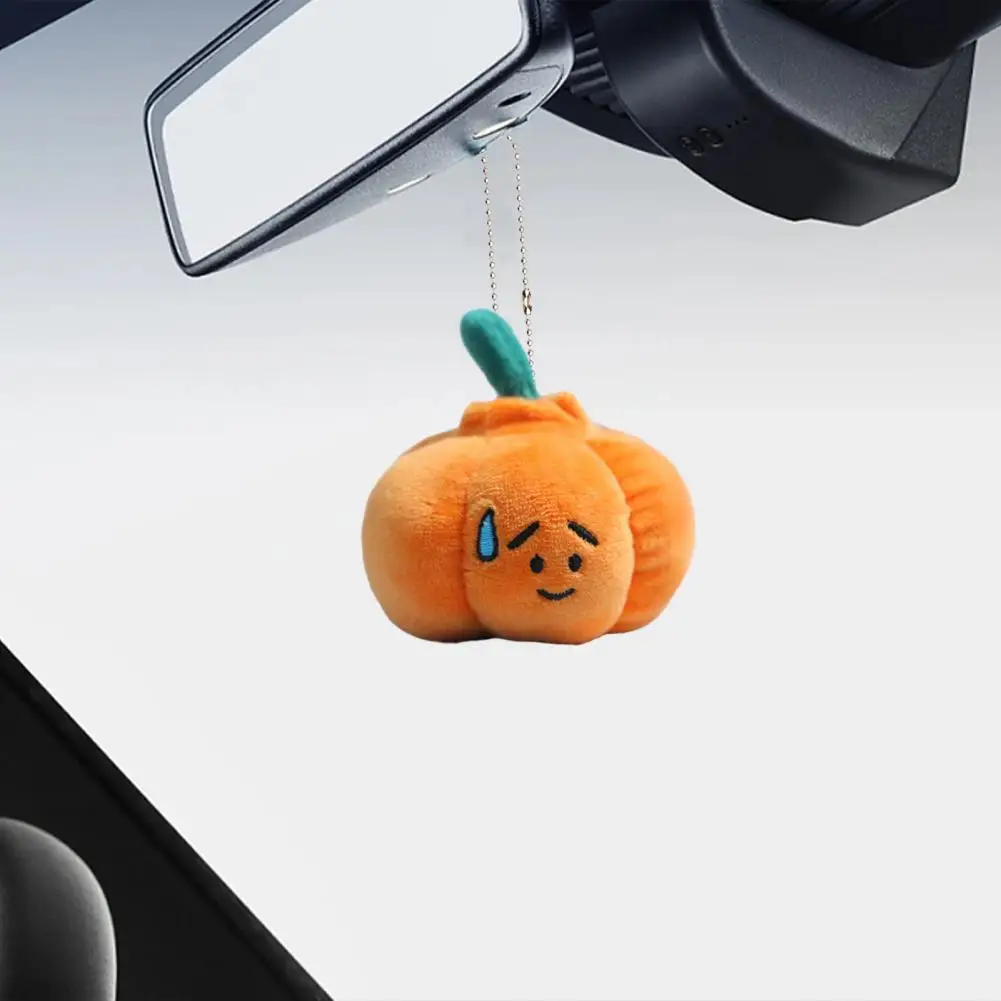 

Keychain Pendant Cute Halloween Pumpkin Plush Toy Mini Stuffed Vegetable Doll Keychain Charms Funny Backpack Decoration Gift