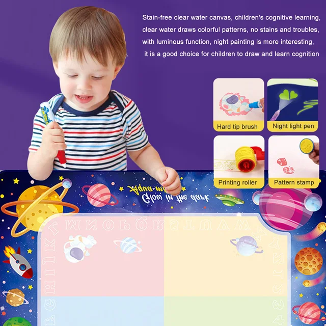 Kids Reusable Doodle Drawing Mat Toddler Baby Painting Pad Washable Drawing  Mat Erasable Doodle Mat - AliExpress