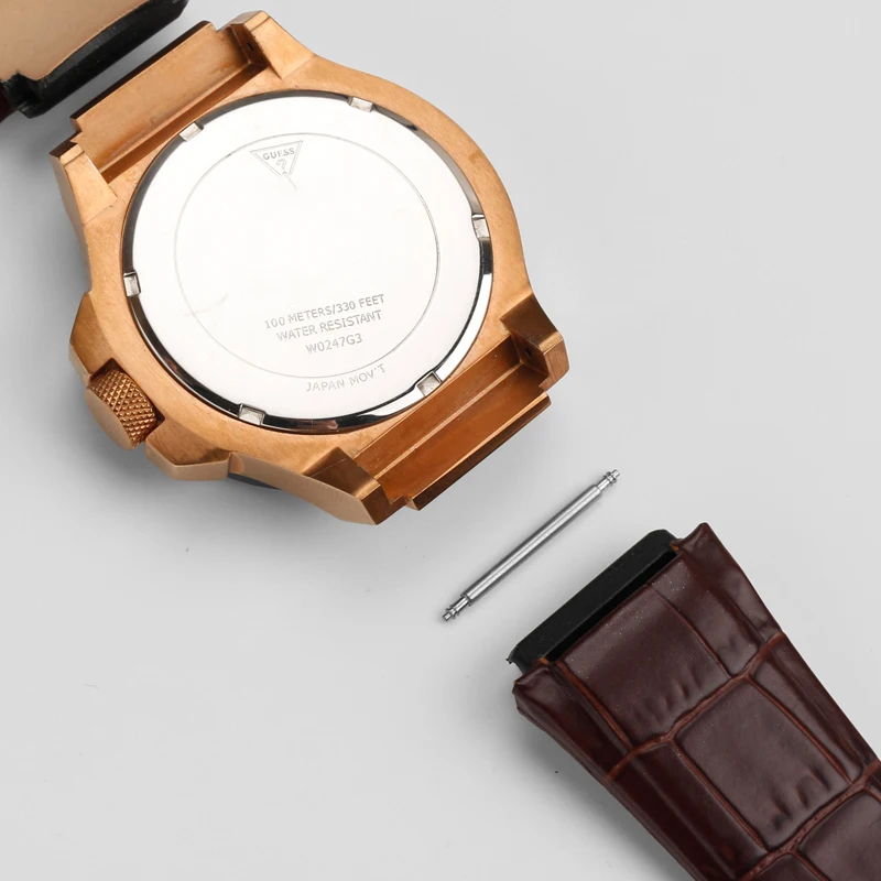 Genuine Leather Watchband 22mm watch bracelet for guess W0040G3