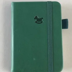 Compact Travel Diary Portable Pocket Notebook, Ideal for School Supplies & Journaling (Dark green)