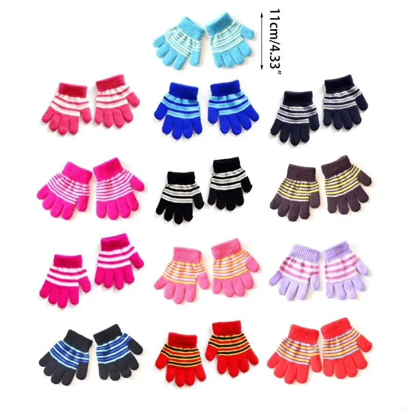 11UC Cozy Gloves Hand Warmer Ski Gloves for Kid Girls Boys Breathable Knitting