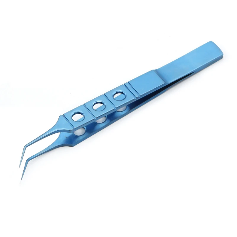 Mcpherson Tying Forcep 85mm With Tying Platform Toothless Tweezers Ophthalmic Surgical Instrument