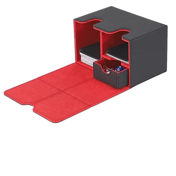 Scatola Porta Carte, Scatola per Carte di Grandi Marche, Scatola Portaoggetti a Colore Unito, Installazione dall'Alto, per Giocattoli, Giochi e Carte da Collezione per il Trading