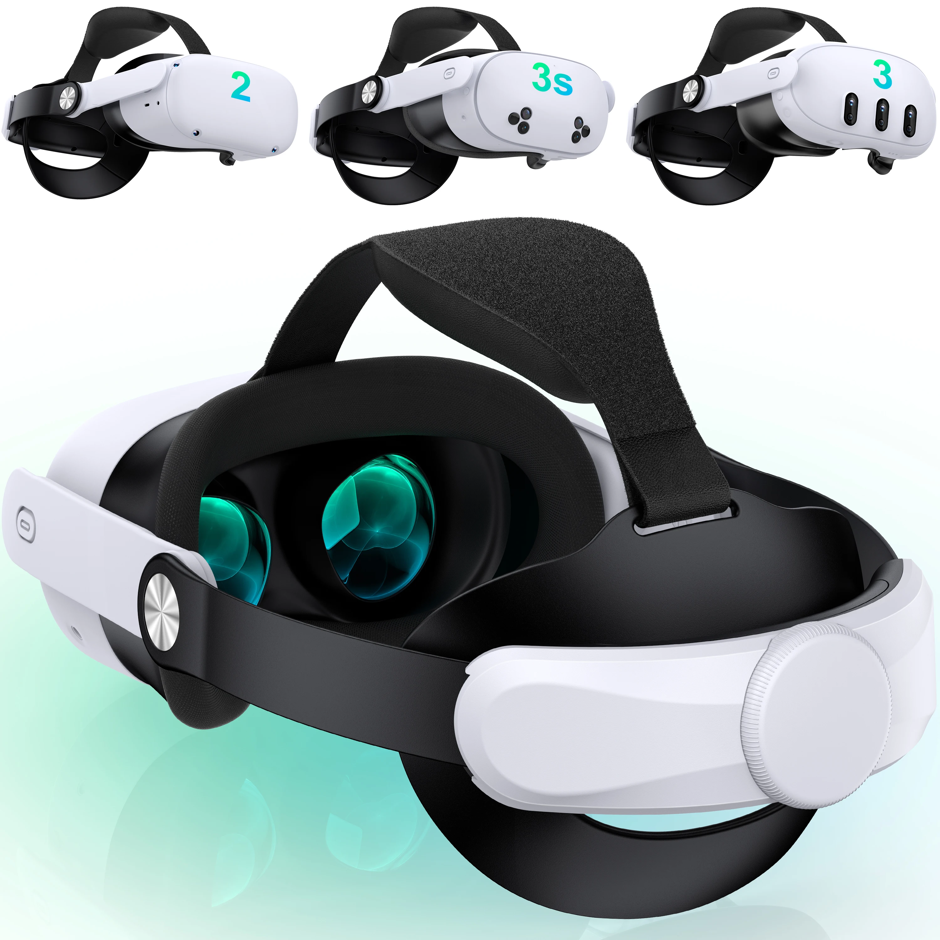 Adjustable Elite Vr Head Strap For Meta Quest 3s Quest 3 And Quest 2_voghion.com