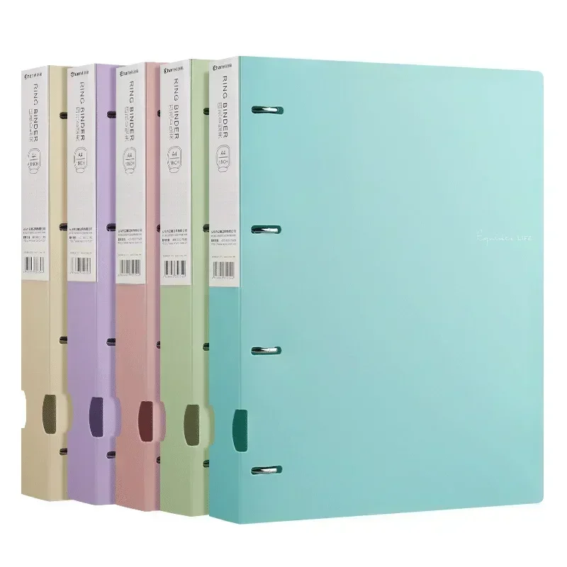 A4 loose-leaf file folder 4 holes waterproof file ring office stationery file folder