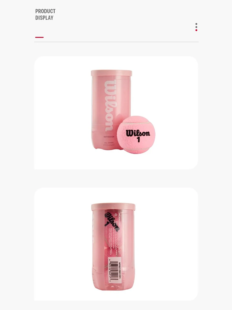 Description Picture 5 of itemWilson Professional Tennis Training Ball Beginner High Elasticity Indoor Sports Competition Resistant Balls Accessories Pink