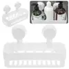 Corner Shelf With Suction Shower Rack Organizer Cup Bathroom Storage Wall Basket 5
