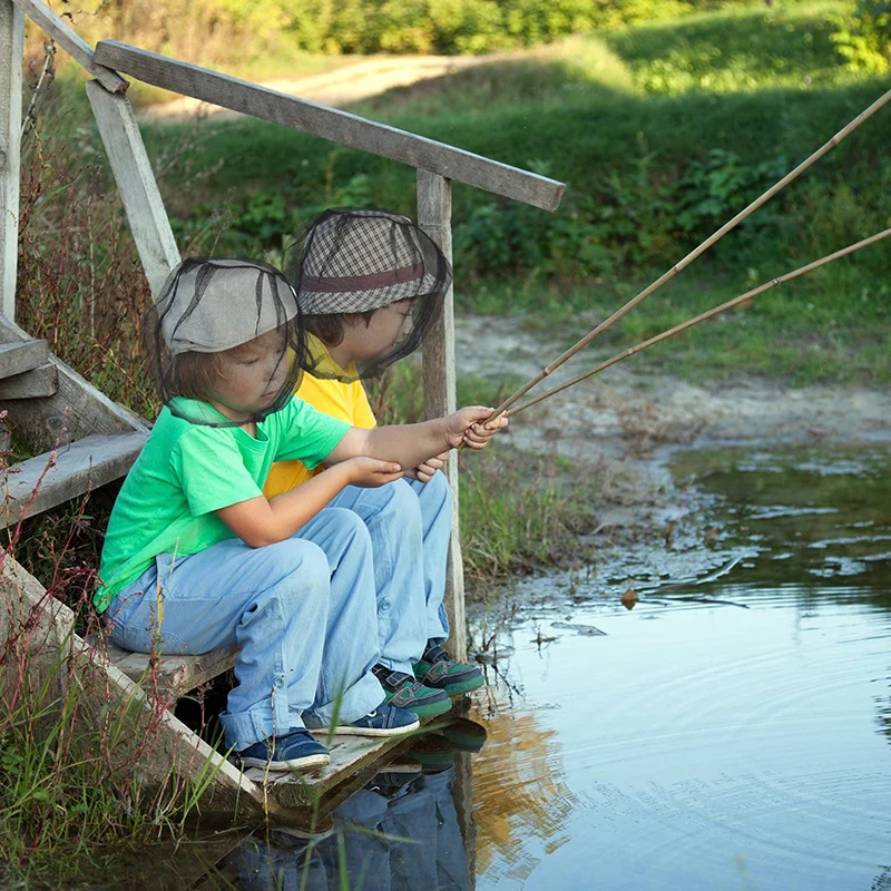 Mosquito Head Net Outdoor Fishing Anti Mosquito Insect Garden Beekeeping Camping Bug Mesh Face Protector Hats Fishing Nets