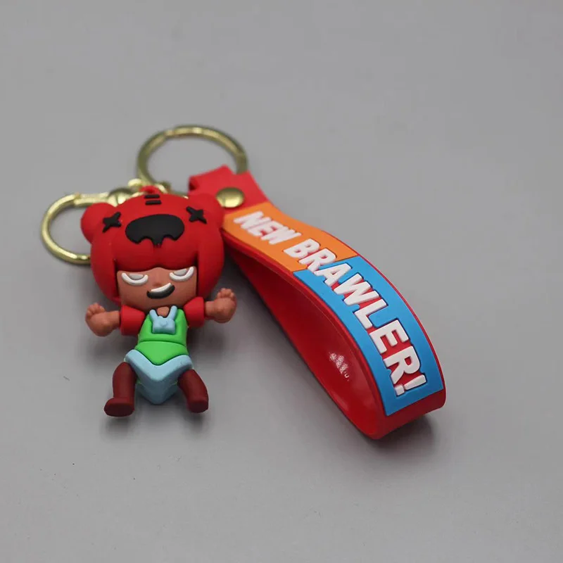 Brawl Anime Story Cartoon Keychains Cute Creative Keychains Accessories School Bags Dolls Car Pendants Small Gifts plush keychain key chain bunny keychain balloon dog keychain backpack decoration