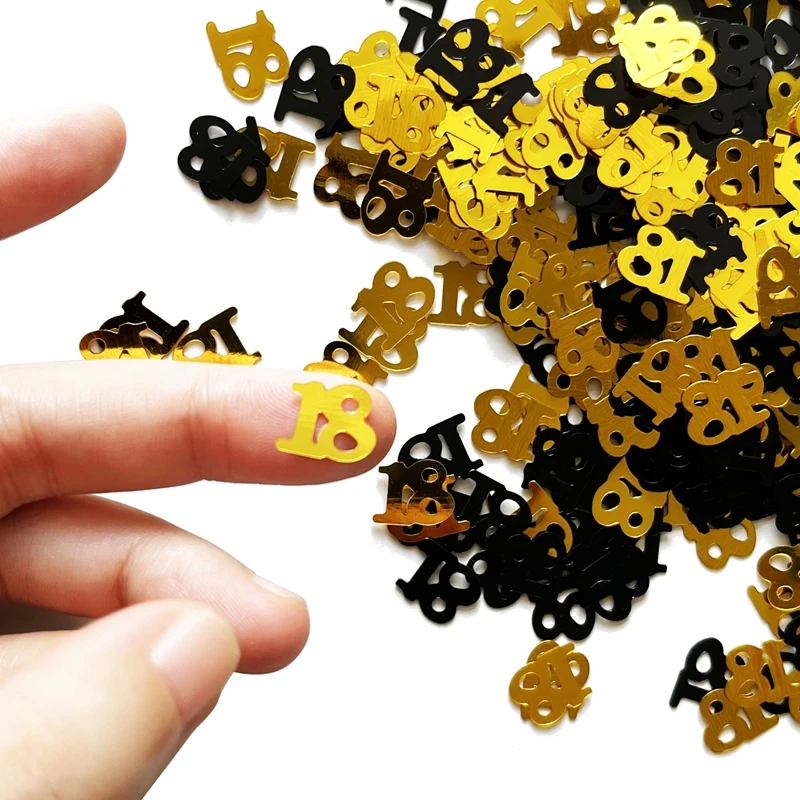 16 18 21 30 40 50 60 Years Anniversary Happy 30th 40th 50th 60th Adult Birthday Confetti 15g Gold Party Table Scatter Decoration
