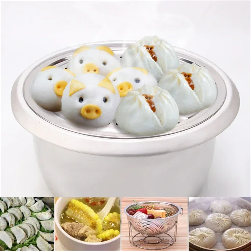 1 PC 18-50cm Pressure Cooker Canner Rack Stainless Steel Canning Steamer Rack Stand Cooking Toast Bread Baking Kitchen Gadge steamer rack
