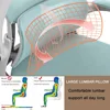 Office Chair Ergonomic Desk Chair with Lumbar Support Adjustable Headrest 3D Armrest and Lumbar Support for Home Office Chair 6
