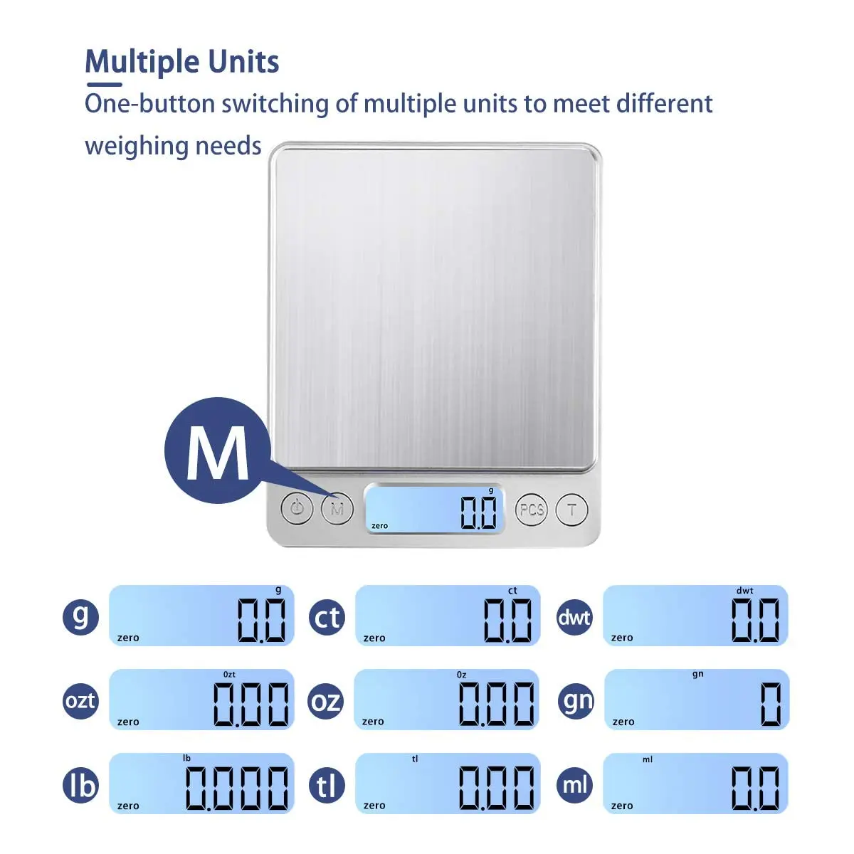 500g/0.01g Digital Kitchen Scale Mini Jewelry Scale Food Scales Digital Weight Gram and Oz Gram with LCD/ Tare kitchen scale digital scale jewelry scale weighing tools