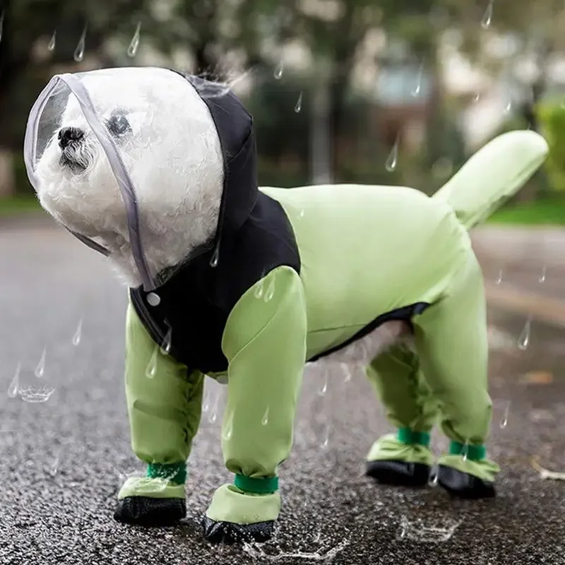 Stylish Small Dog Waterproof Raincoat Jacket