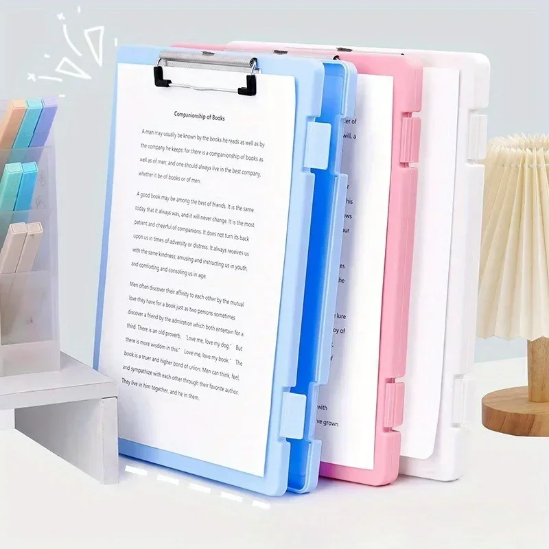 A4 Board Folder Clip Folder Organizer Box Office Supplies Mat Board Clipboard Fresh Exam File Information Booklet document board clamp,file folder