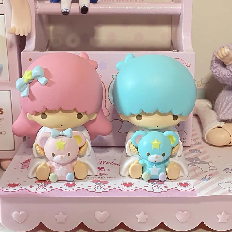 Sanrio personagens boneca hello kitty melodia kuromi cinnamoroll  BADBADTZ-MARU keroppi pequenas estrelas gêmeas figura de ação ornamentos  brinquedo