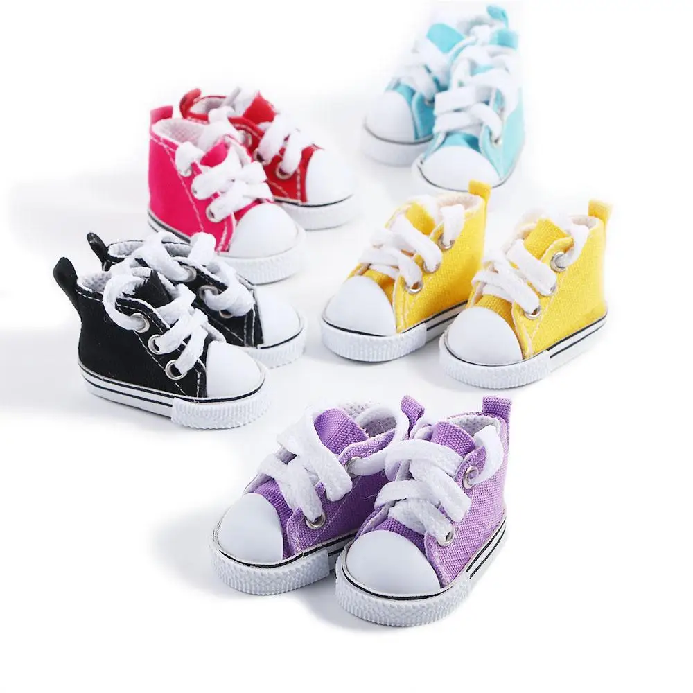 Accessories Accessories For Children 1/6 Mini Shoes 5cm Shoes Canvas Shoes Shoes Sneakers