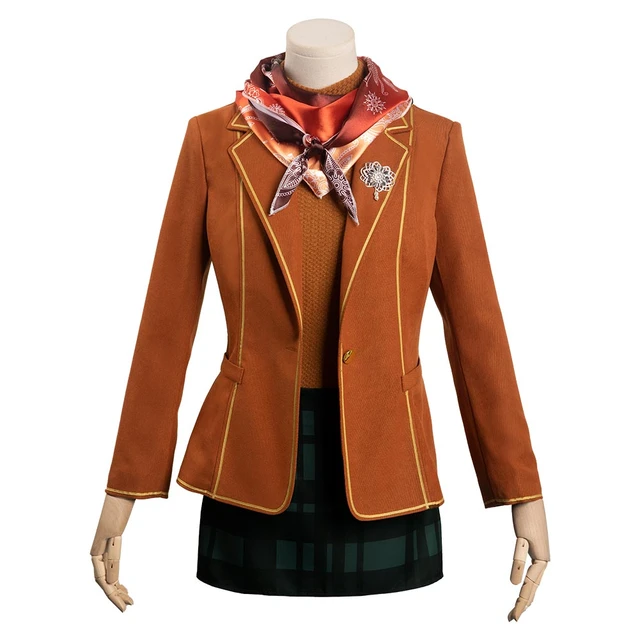 Ashley Costume - Game Cosplay Sweater Vest and Coat and Skirt Set