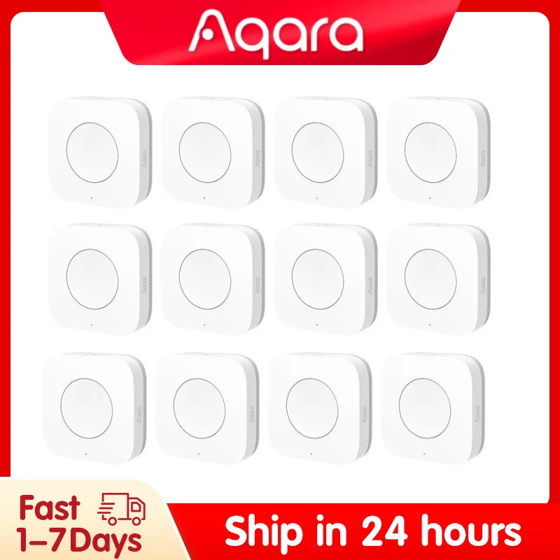 Aqara-mini Interruptor sem Fio Sensor Zigbee Botão de Controle de Uma Chave Controle Remoto Inteligente Domótica Xiaomi mi Home Homekit - Image 3