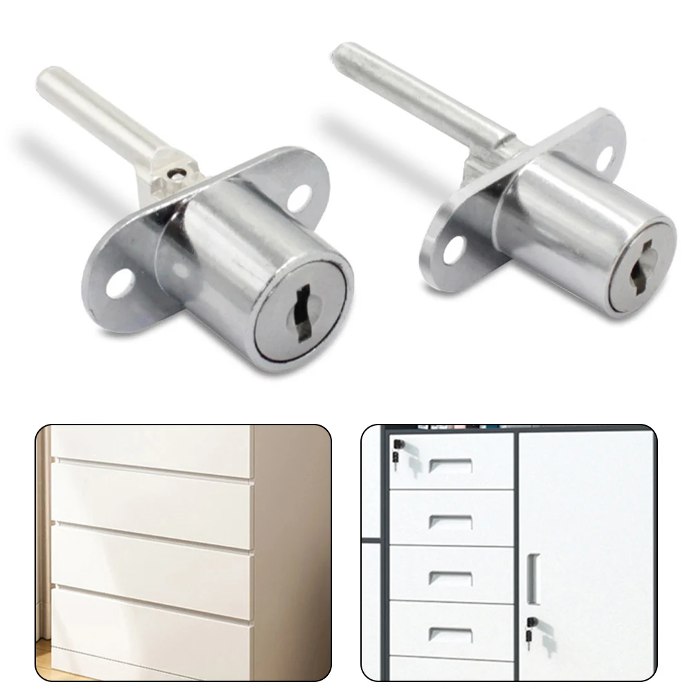 Drawer Lock with Key Drawer lock Furniture Counter lock zinc Alloy Cabinet  Door lock square tongue drawer lock File cabinet lock - AliExpress