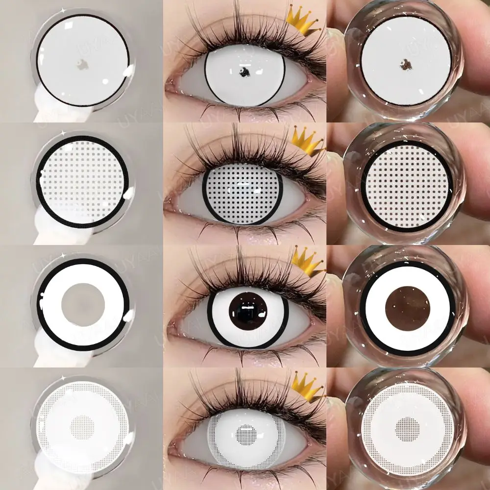Enhanced Cosplay Contact Lenses - Multicolor & Black Eye Design
