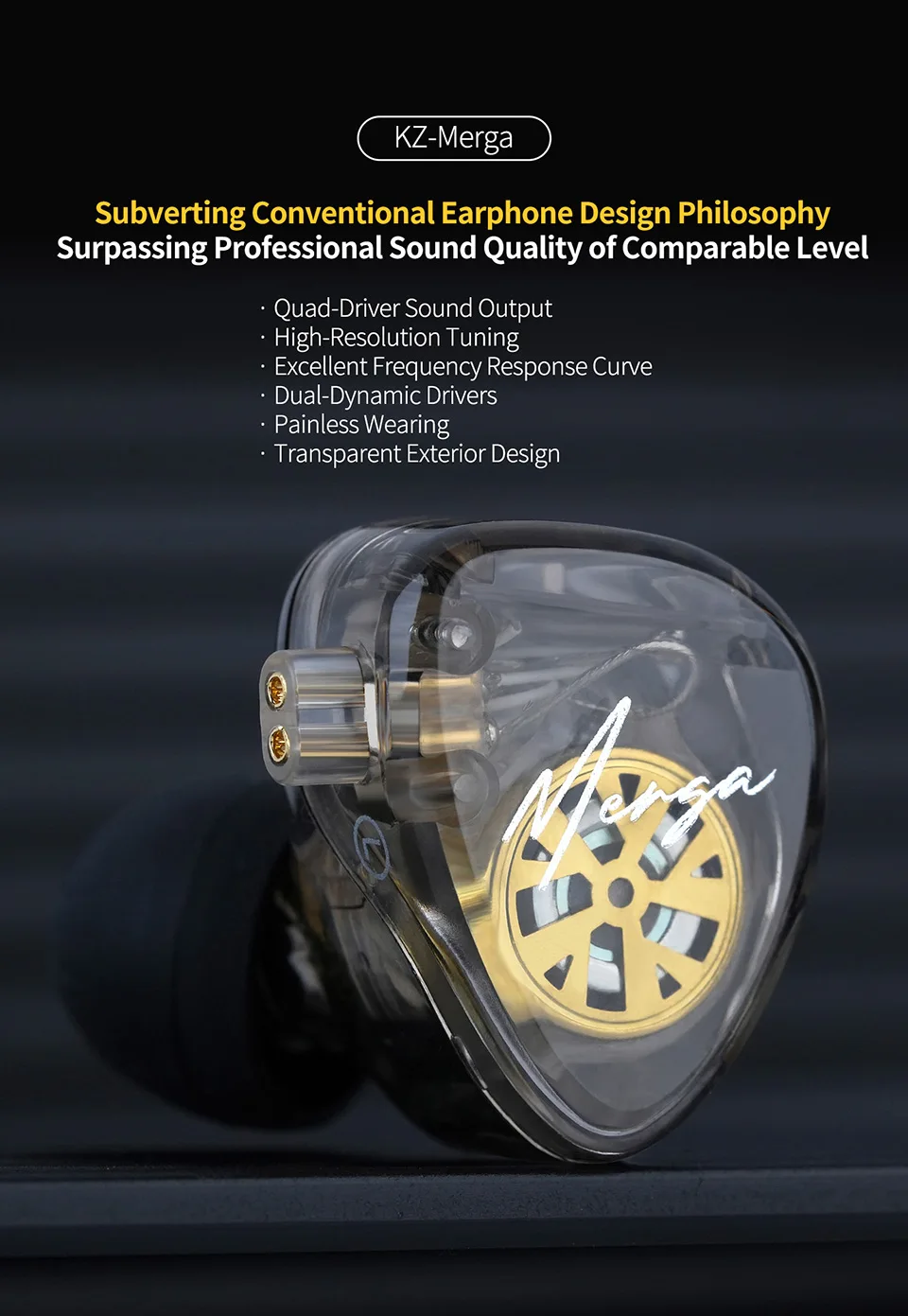 KZ Merga Earphone With Mic description image
