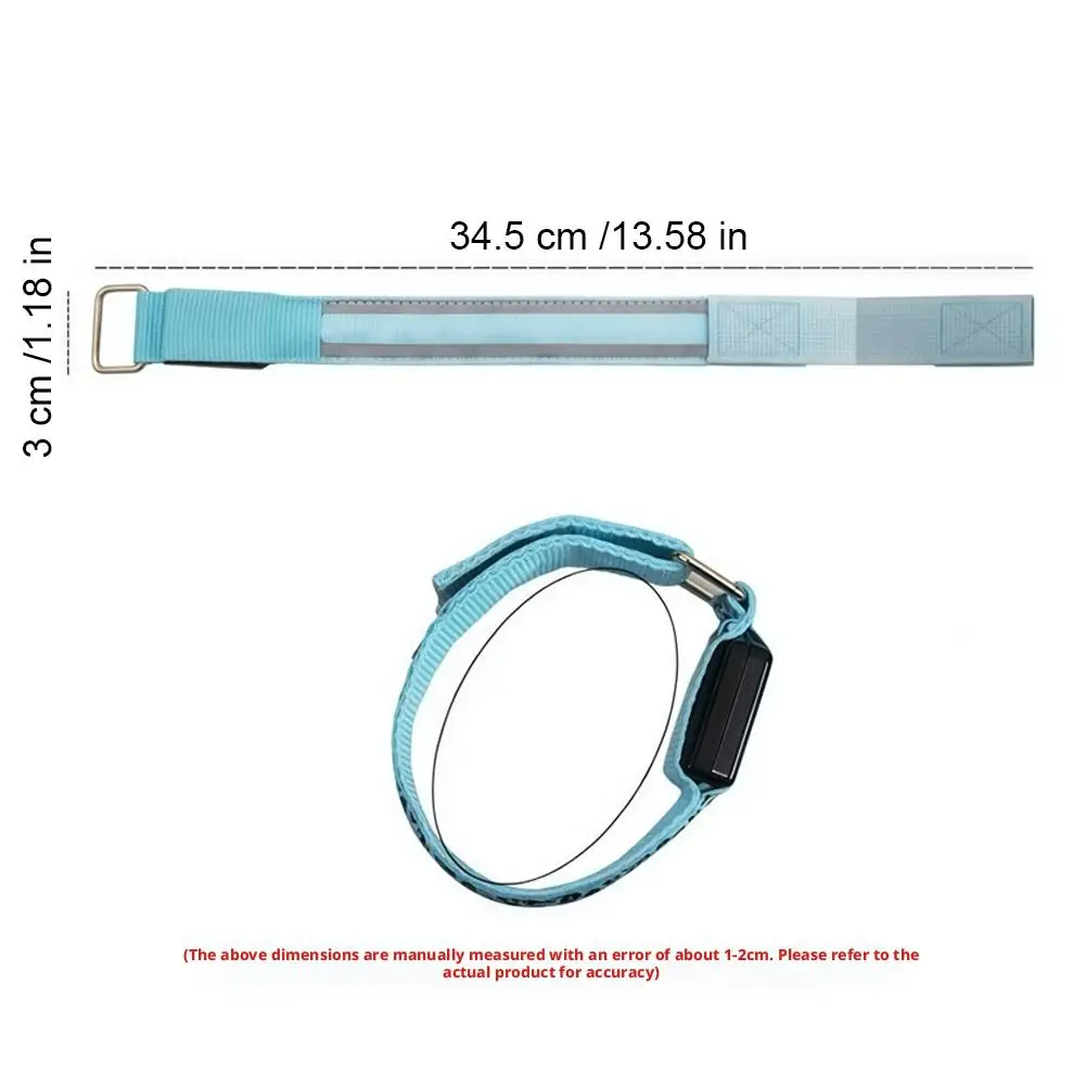 야외 야간 러닝 암밴드 USB 충전식 LED 라이트 스포츠 안전벨트 팔 다리 경고 손목밴드 사이클링 자전거 라이트