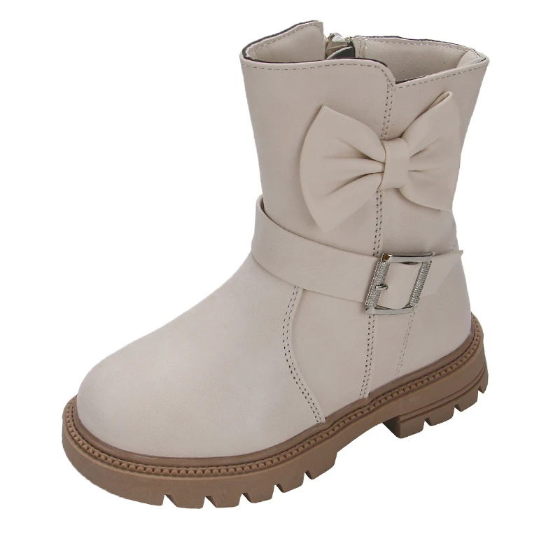 Girls Soft Non Slip Round Toe Boots