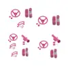 Playground Accessories for Backyard Playhouse Portable Steering Wheel Playground 3