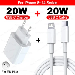PD 20W Fast Charger with Cable - High - Speed Charging Solution - EU iPhone 8 - 14