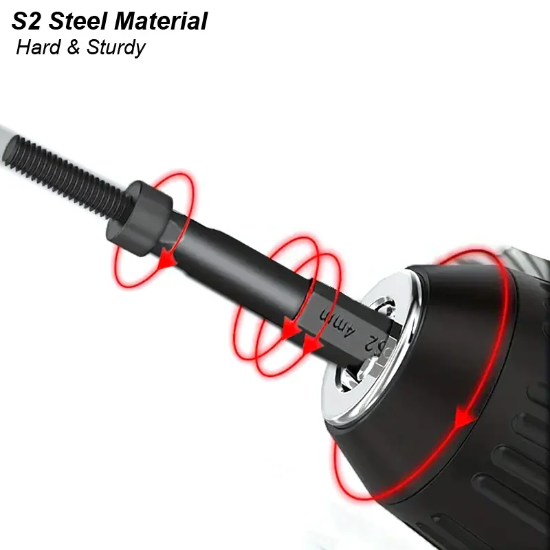 Hex Head Allen Wrench Power Drill Bit Set 1/4in Screwdriver S2 Steel Screw Driver Extension Adapter Security Magnetic Tips