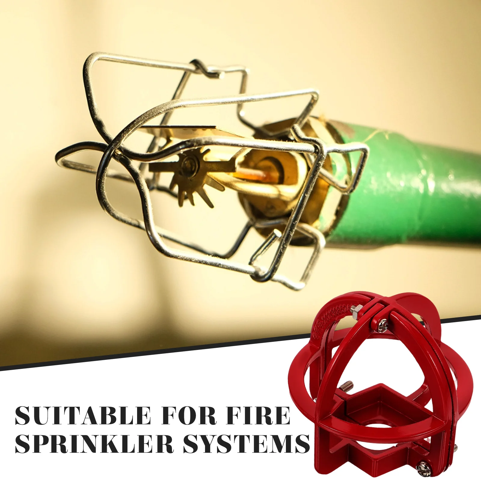 s Sprinkler Fire Protective Cover Anti Collision Guard for Pendent Easy Install No Removal Fits Systems Sprinkler