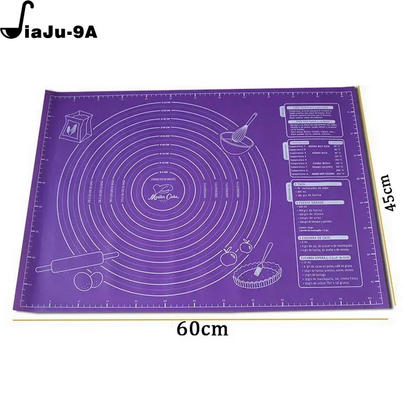 60*45cm Silicone Pad Baking Mat Sheet Kneading Dough Mat For Kitchen Rolling Dough Pizza Large Dough Non-Stick Maker Holder images - 6