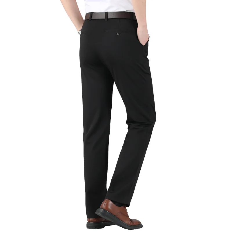 

Vintage England Elegant Mens Slim Fit Suit Pants Gentleman Retro British Style Social Pants Men Office Trousers Work Dress