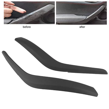 Car Inner Door Handle Pull Panel Cover Trims Black for BMW X1 E84 2009-2015 Accessories Interior Parts