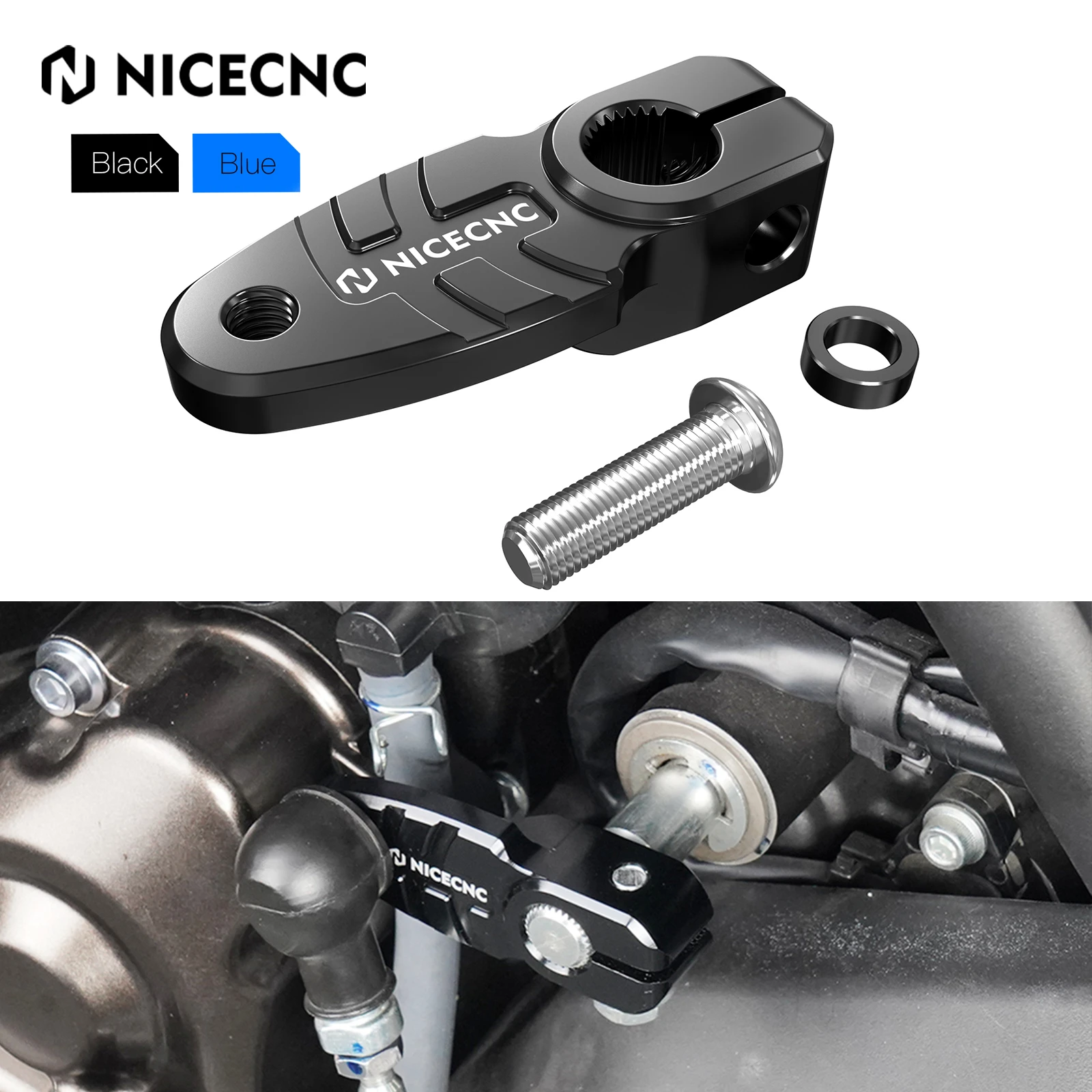 Black Aluminum Gear Shift Shifter Arm For Kawasaki ZX6R/ZX10R & Honda CBR600RR/GROM125