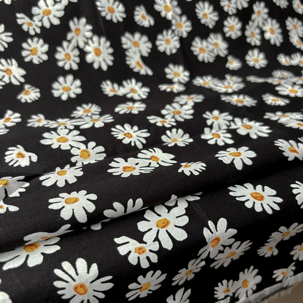 150×50cm Cotton Poplin Pastoral Floral 40S Liberty Fabric For Children Women Sewing Clothes Dress Skirts DIY Handmade Patchwork