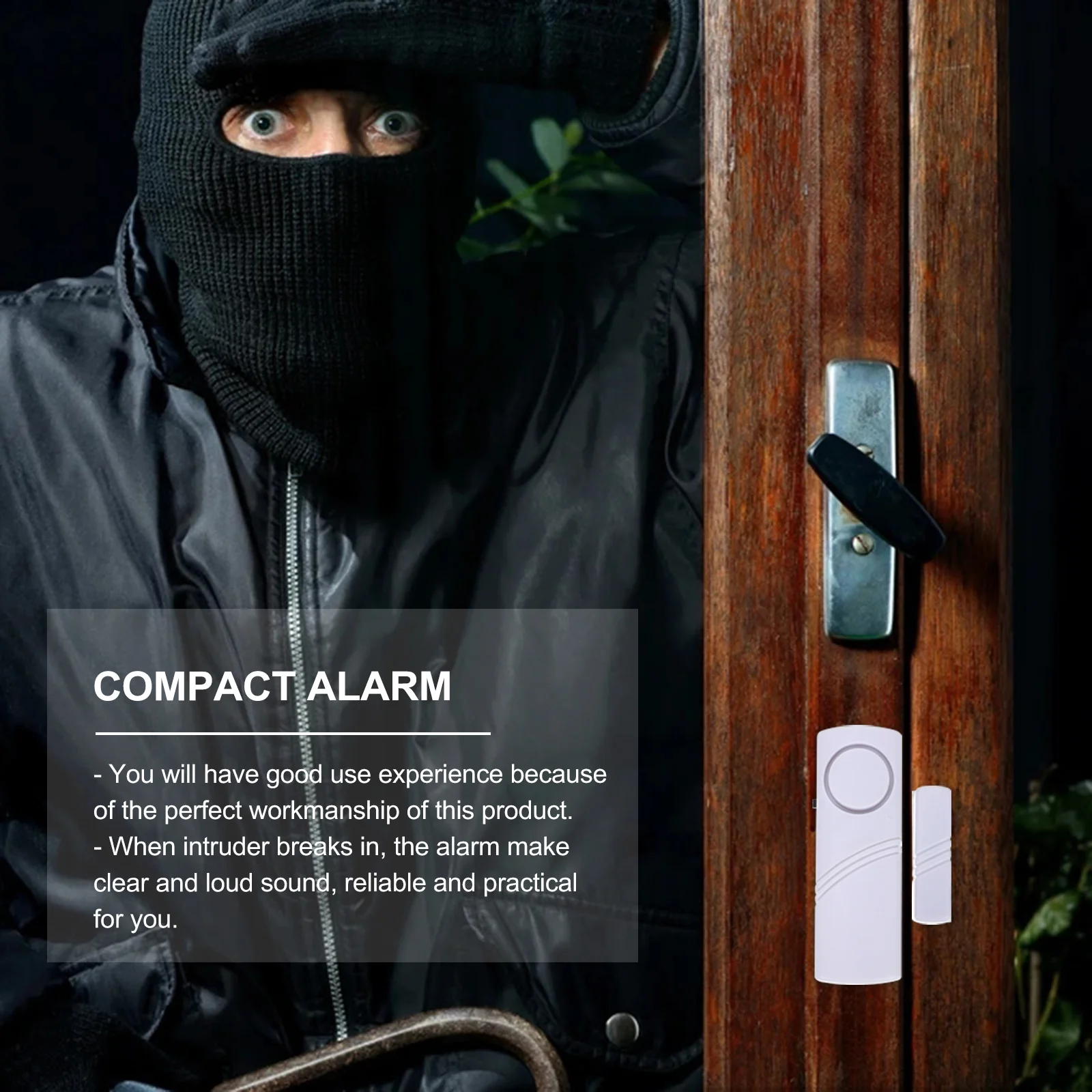 6 Pcs Devices And Sensors Door and Window Alarm Siren Compact Sound Abs Household Wireless Magnets with