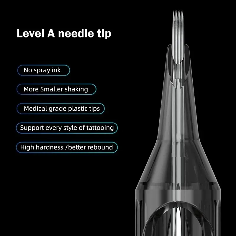 20PCS Original Mixed Cartridge Tattoo Needle Disposable Sterilized Safety Tattoo Needle for Cartridge Machines Grips 3