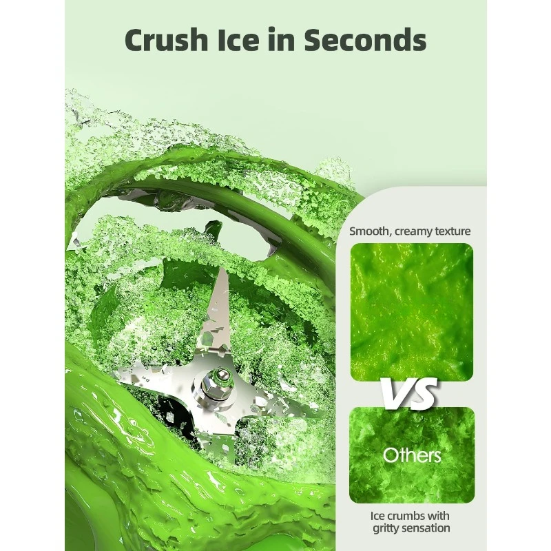Commercial Blender Heavy Duty Smoothie Blender Fast Ice Crushing 64 oz Jar 10 Speeds Self Cleaning Kitchen Appliances 3