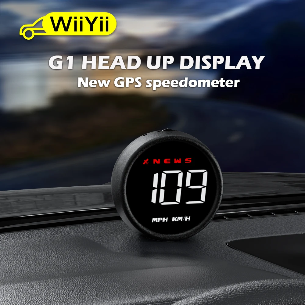 WiiYii G1 GPS HUD Дисплей бортовой компьютер цифровой автомобильный электронный