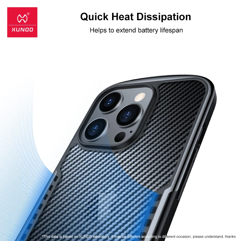 Xundd Phone Case For iPhone 14 Pro Case For iPhone 14 Pro Max For 14 Plus Quick Heat Dissipation Airbag Shockproof Shell