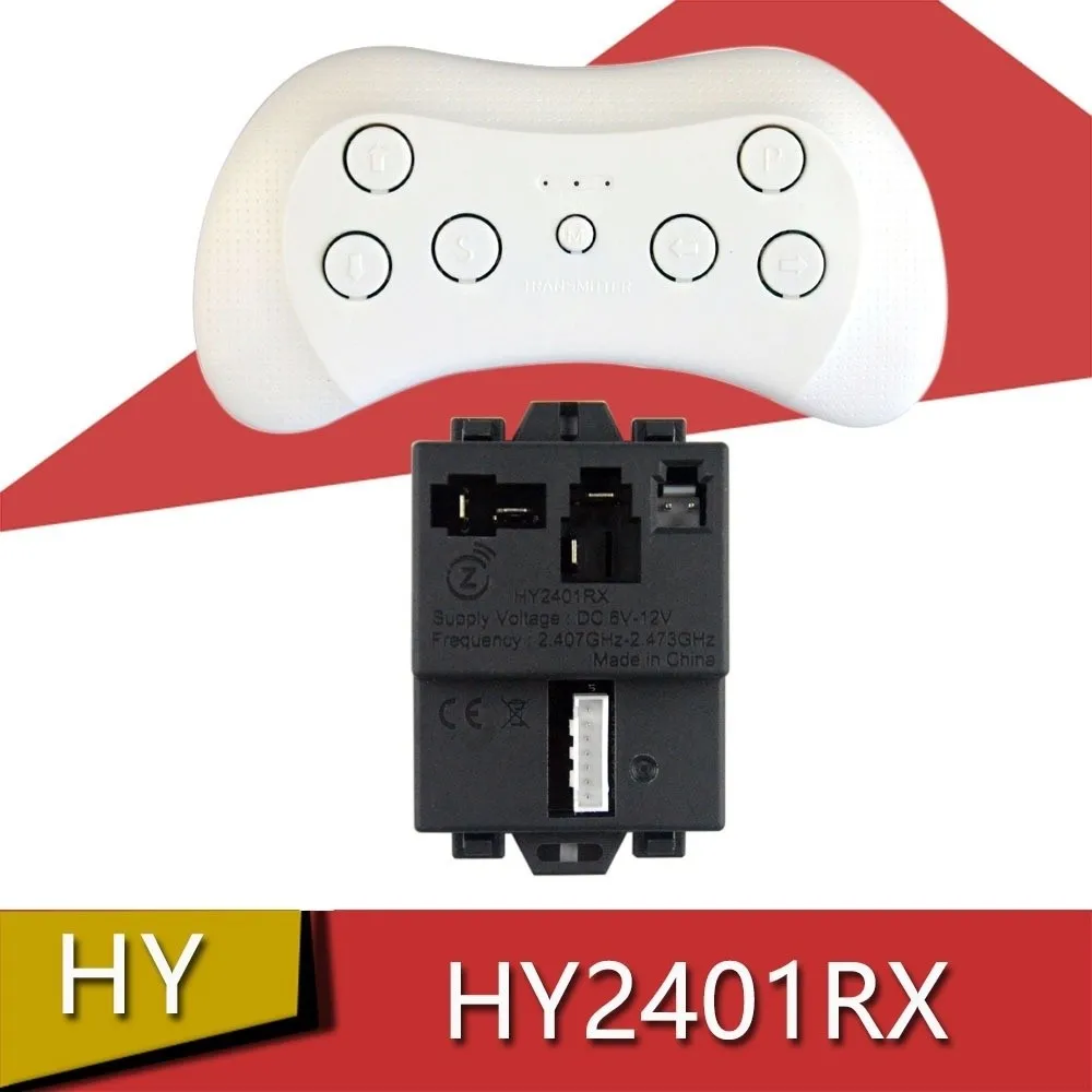 New HY2401RX Remote Controller Plastic White Black RC Receiver RC Vehicle Electric Vehicle Controller for Car